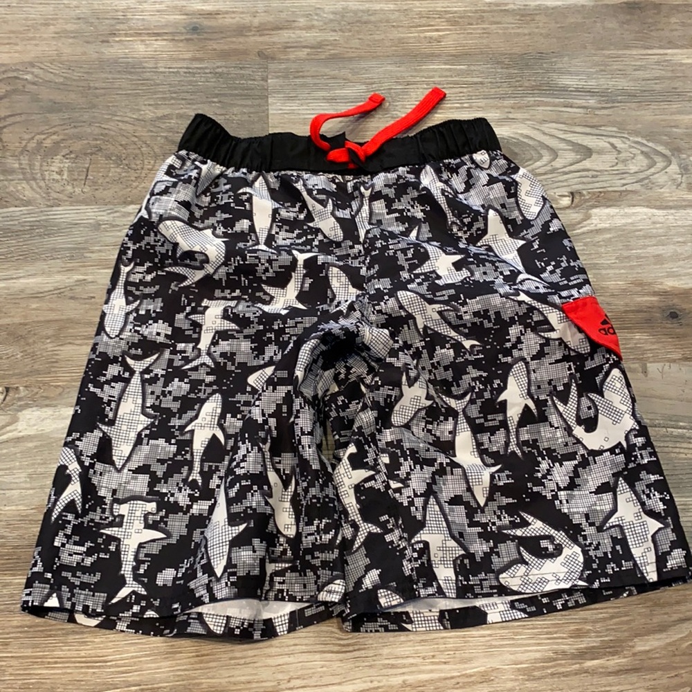NWOT boys large adidas swim shorts - lined